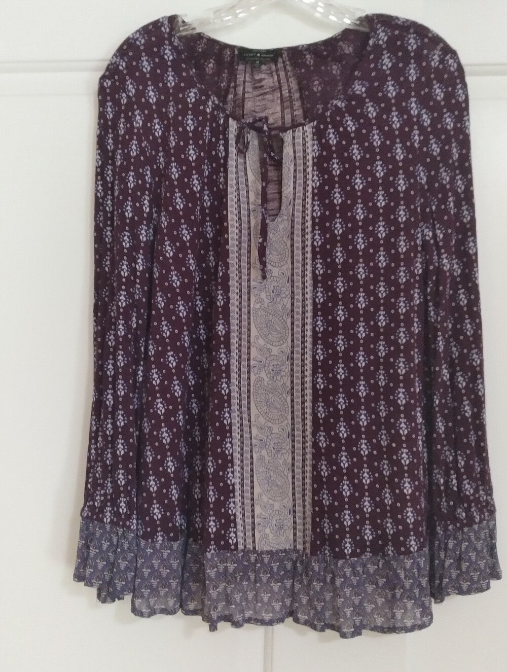 Lucky Brand Printed Boho Top